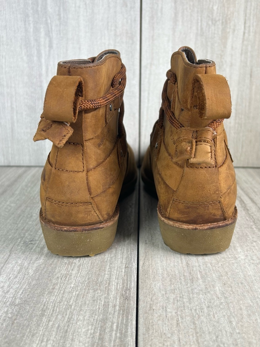 Teva De La Vina Brown Rustic Leather Booties Slip On Ankle Boot Womens Size 6.5 - Picture 8 of 11